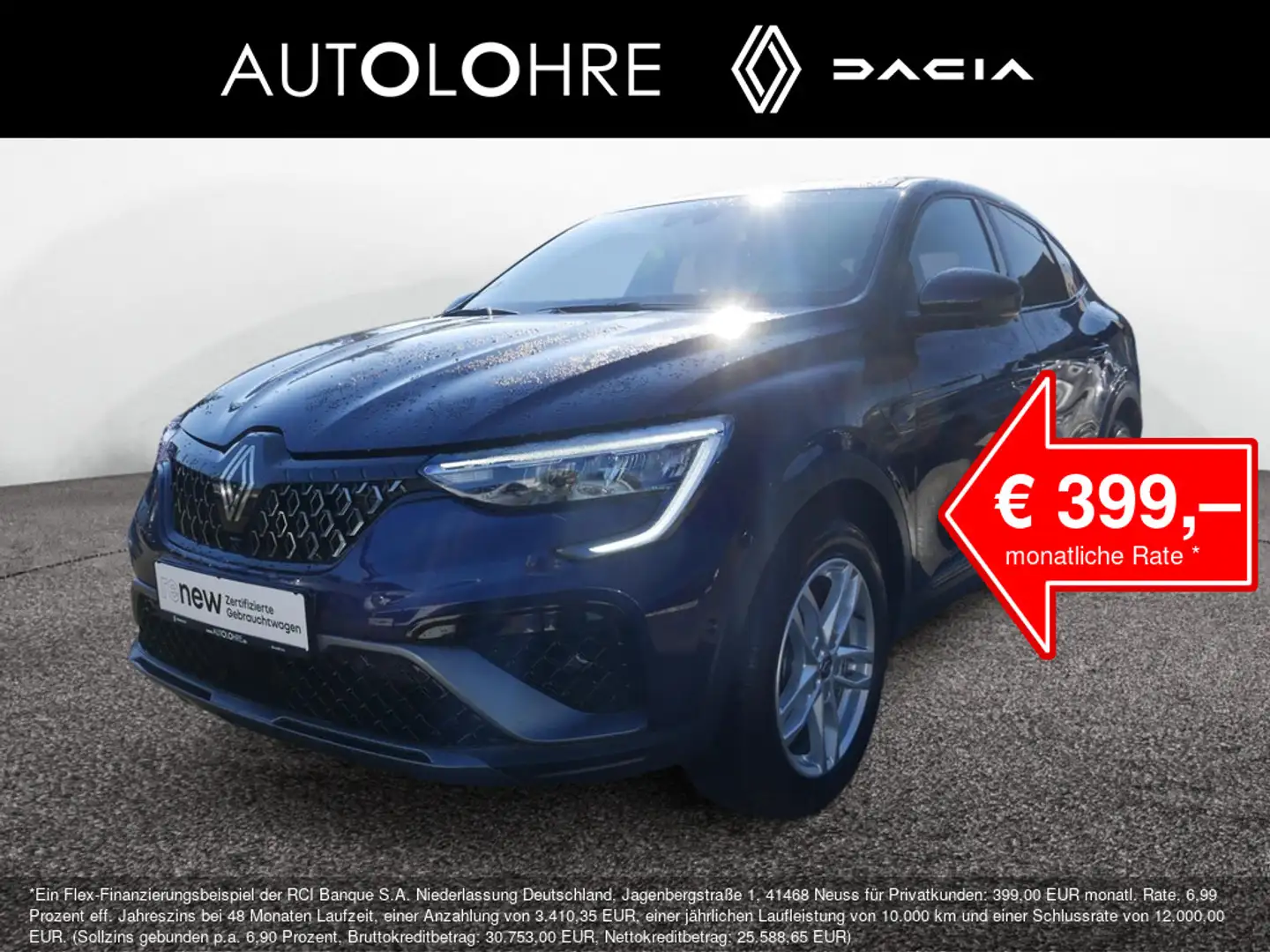 Renault Arkana Esprit Alpine E-Tech 145 PDC ACC LED Blau - 1