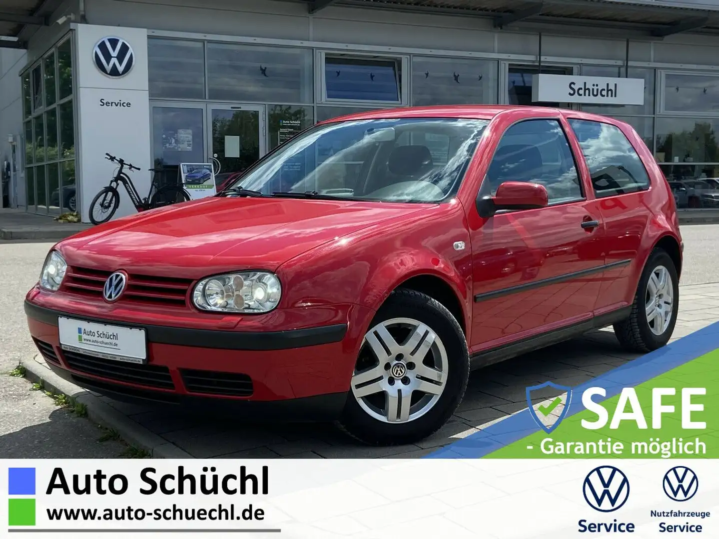 Volkswagen Golf IV 1.6 KLIMAAUTOMATIK+RADIO Roşu - 1