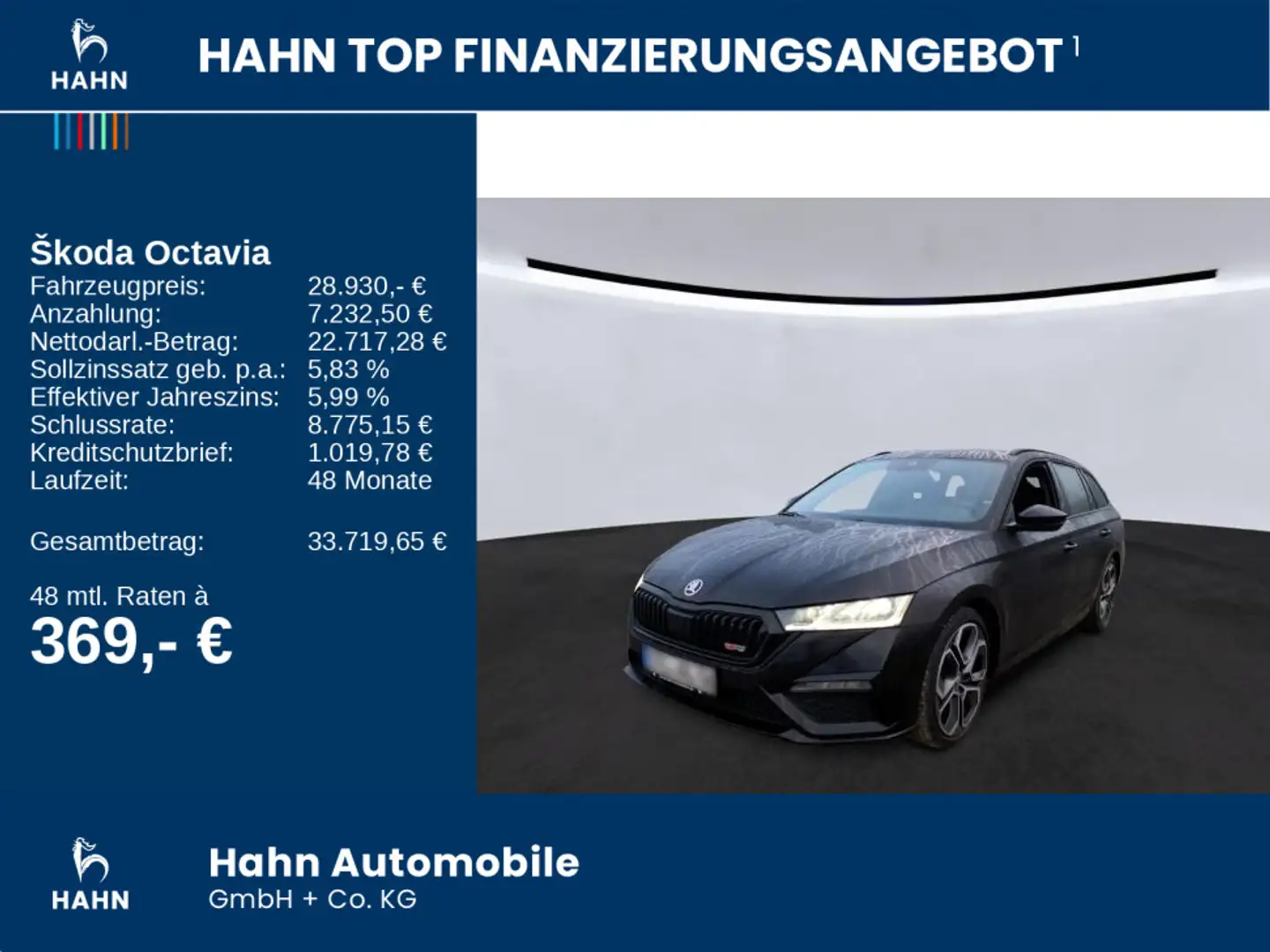 Skoda Octavia Combi 2.0TDI DSG RS Standhz AHK Pano HUD Schwarz - 2