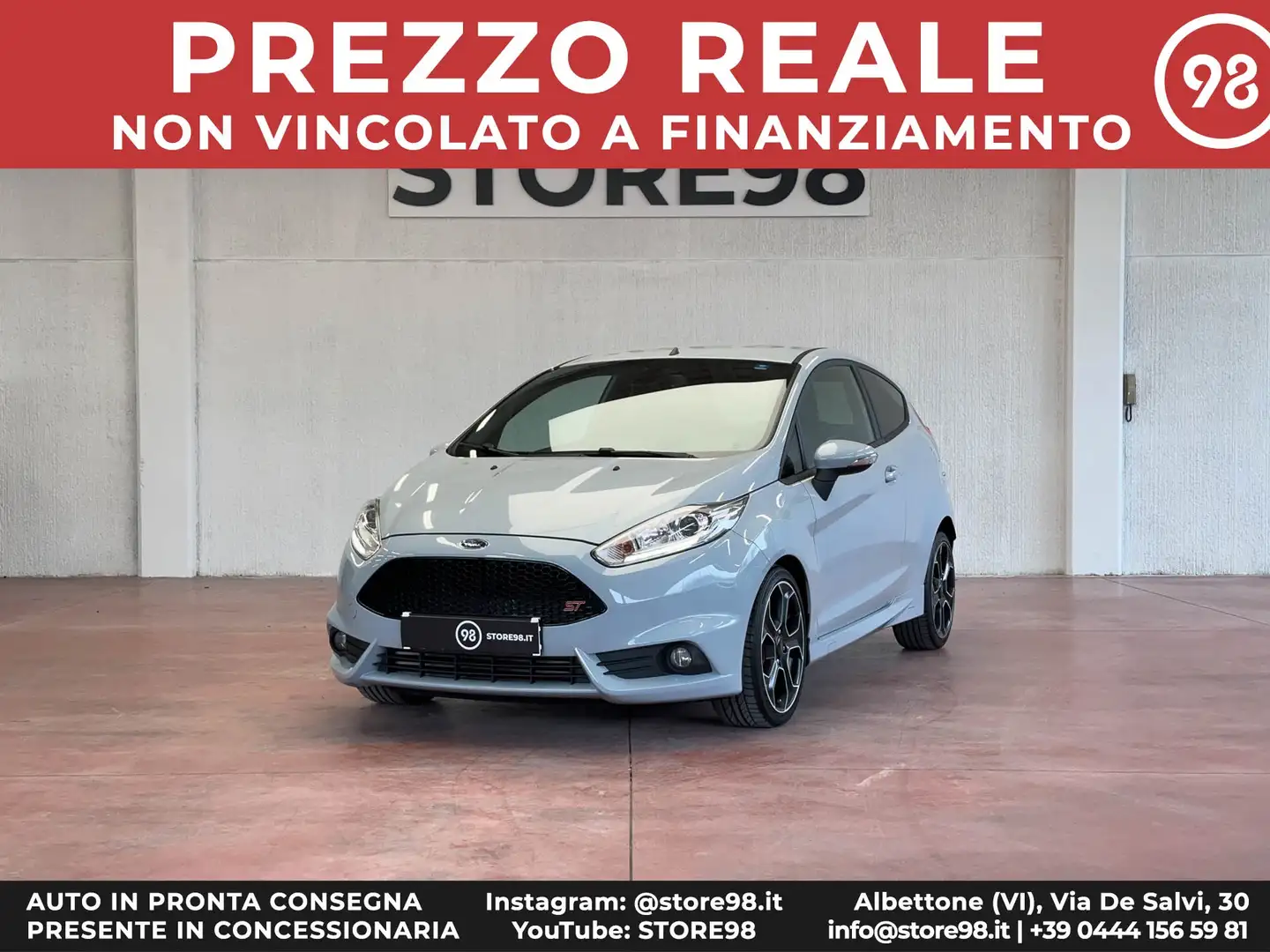 Ford Fiesta ST 3p 1.6 200cv *FULL OPTIONAL/ORIGINALE* Grijs - 1