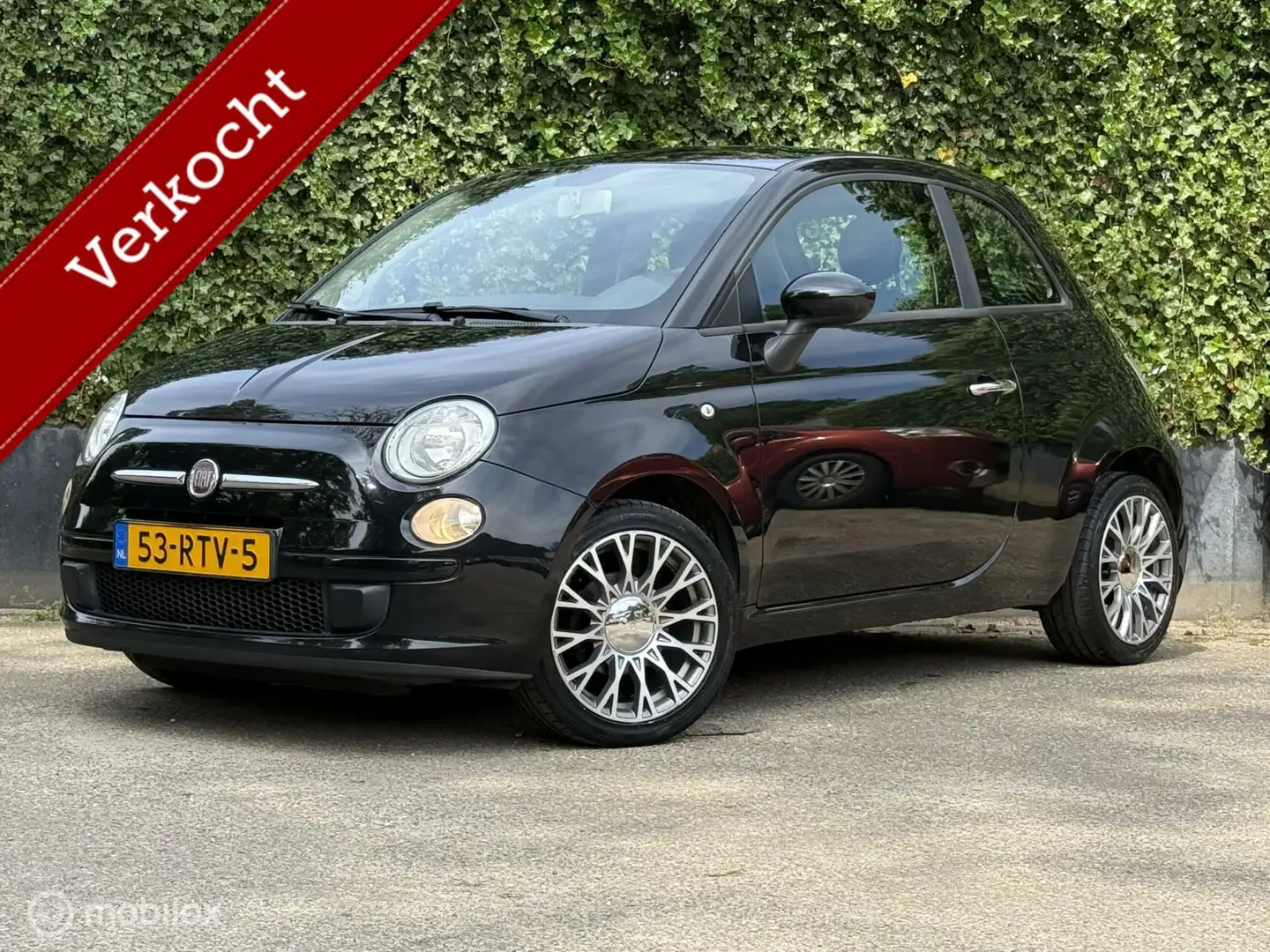 Fiat 500 1.2 | Automaat | Airco | 16'' LMV | Parkeersensore Чорний - 1