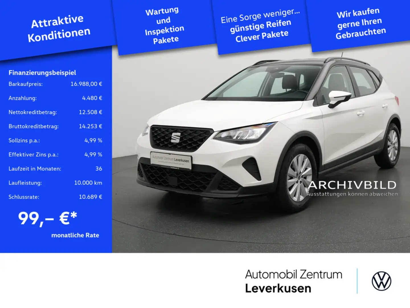 SEAT Arona Style PDC CARPLAY LED KLIMA Schwarz - 1