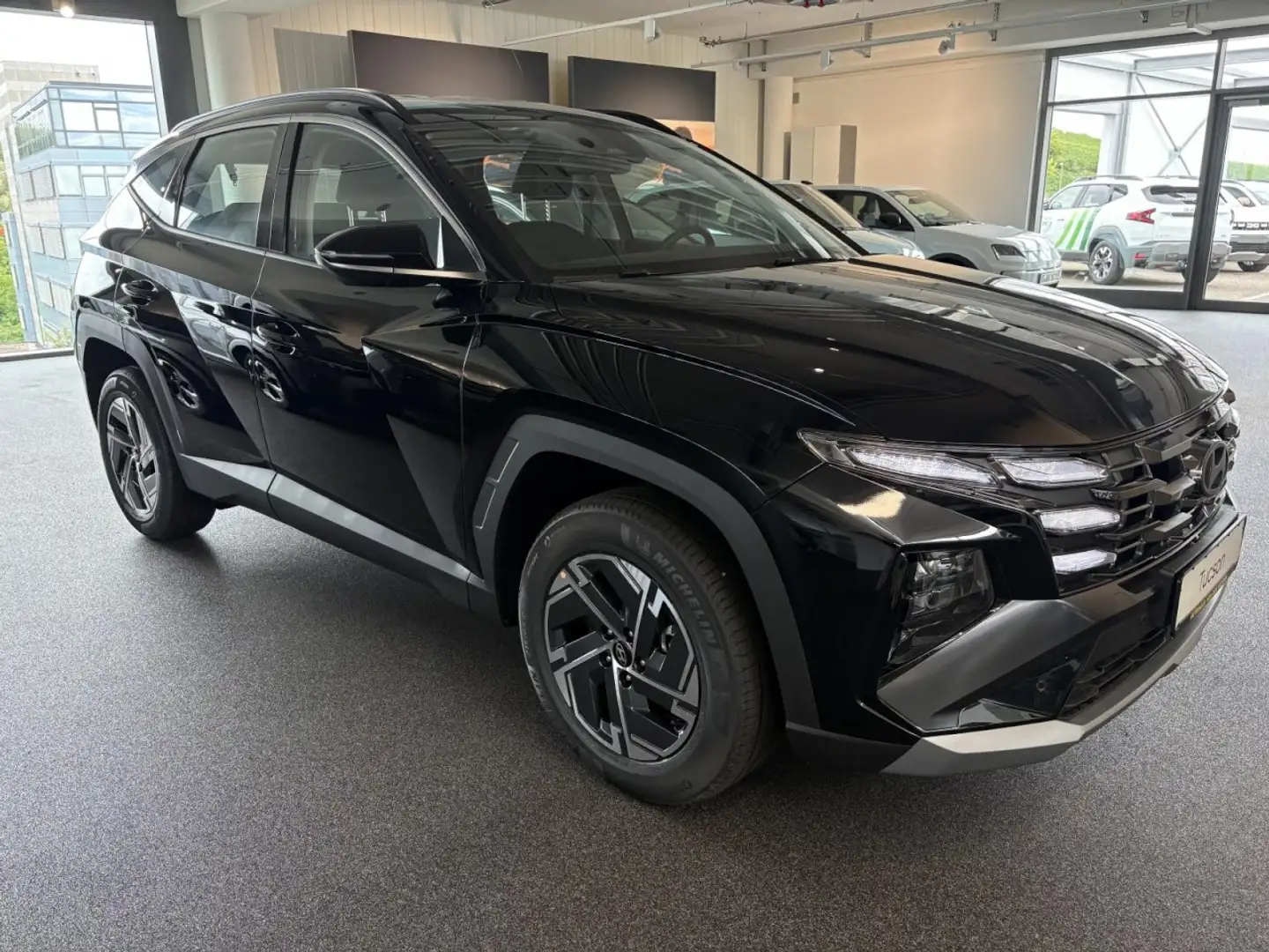 Hyundai TUCSON HEV MIT NAVI+RUECK-KAMERA+VOLL-LED U.V.M! Klima Schwarz - 2