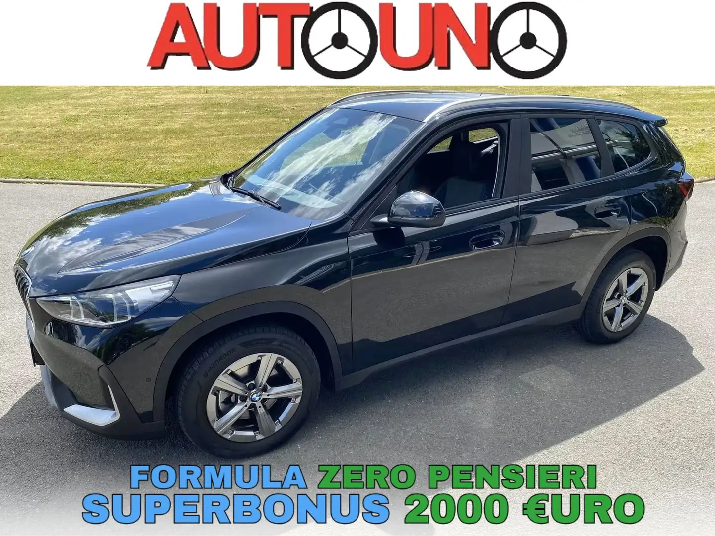 BMW X1 sDrive 18i Zwart - 1