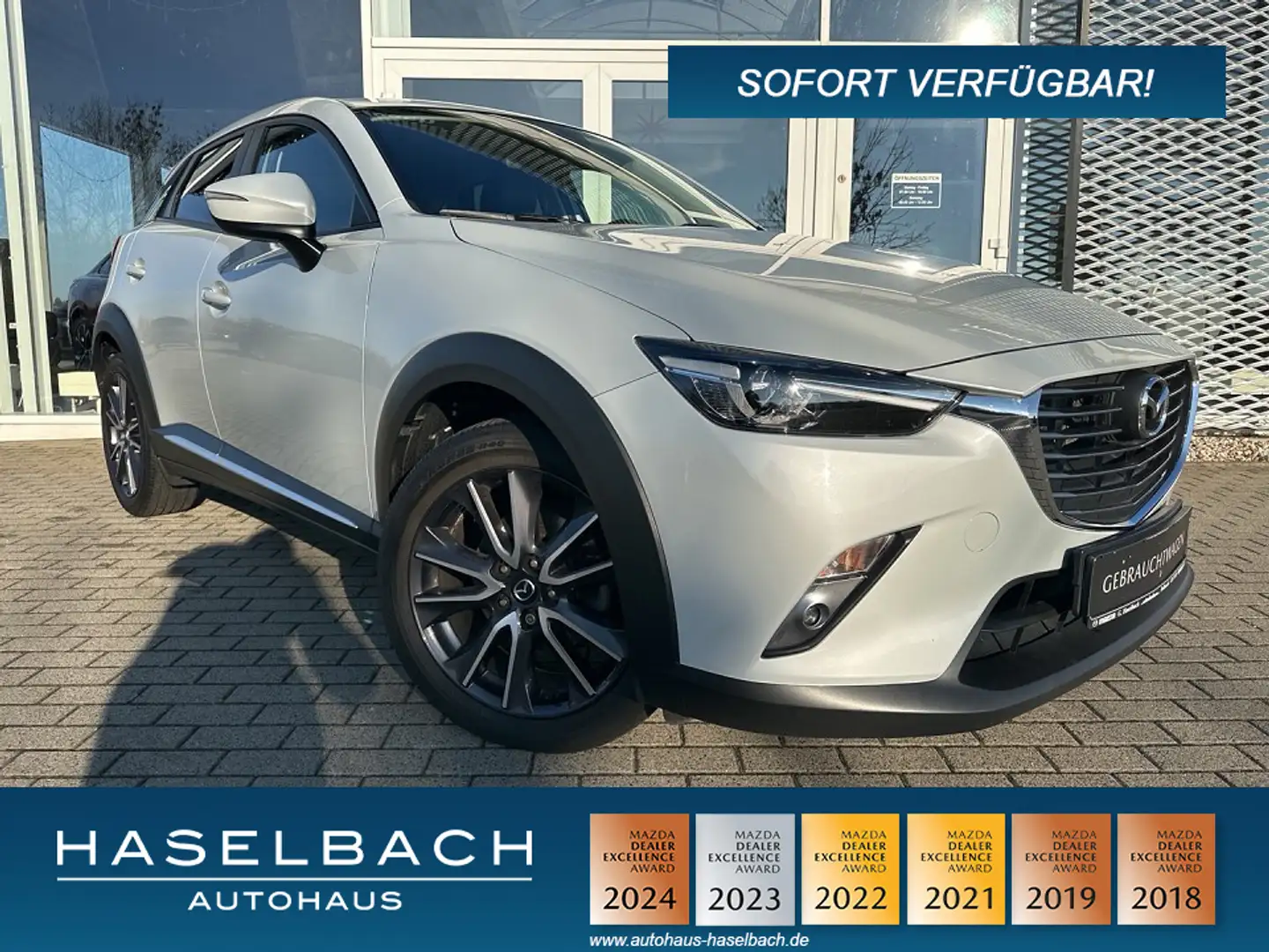 Mazda CX-3 SPORTS RFK Klimaaut Sitzheizg Freisprech RVM Tempo Weiß - 1