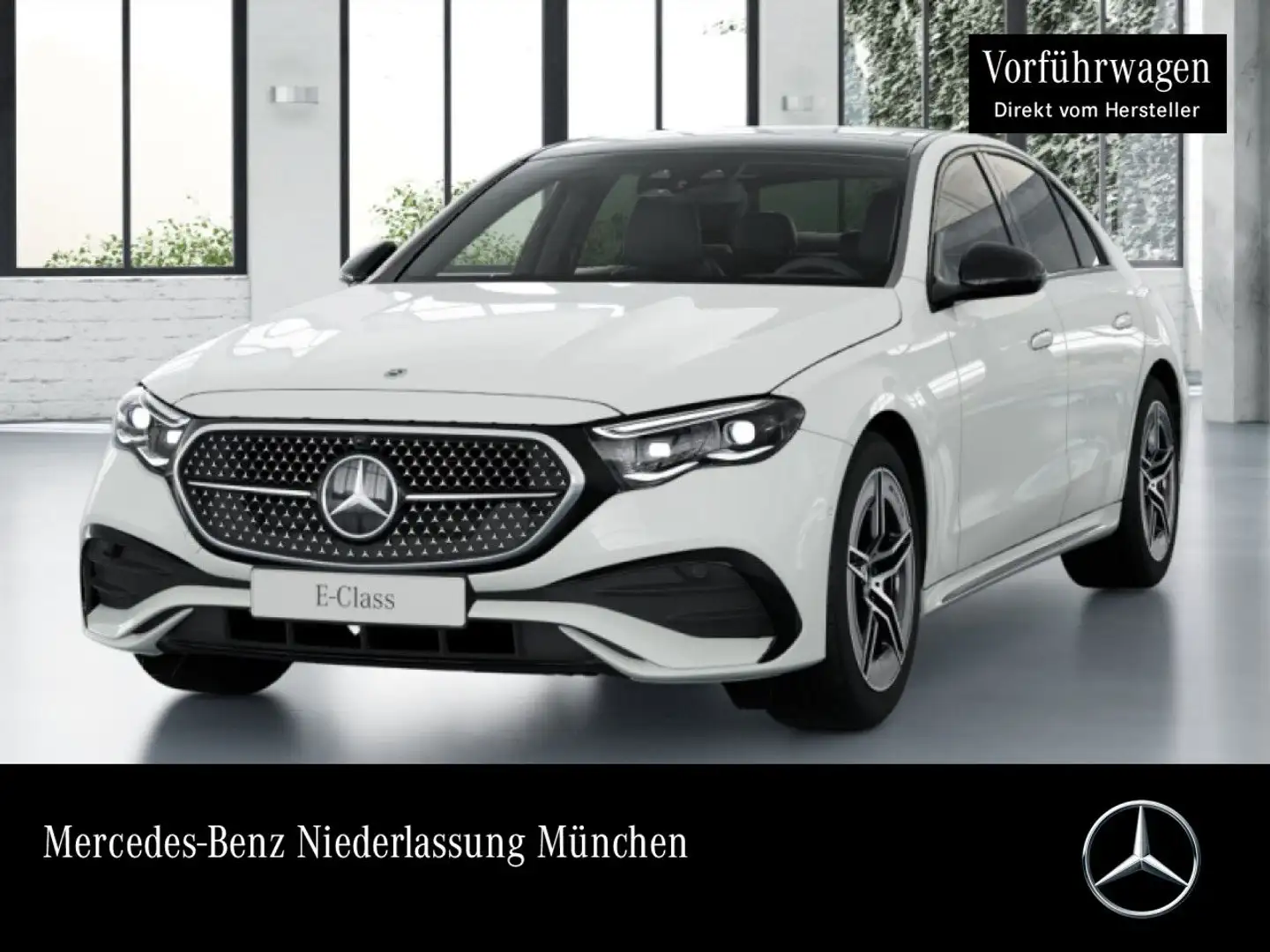 Mercedes-Benz E 200 d Edition AMG-Line Fahrass 360° Pano Distr. Weiß - 1