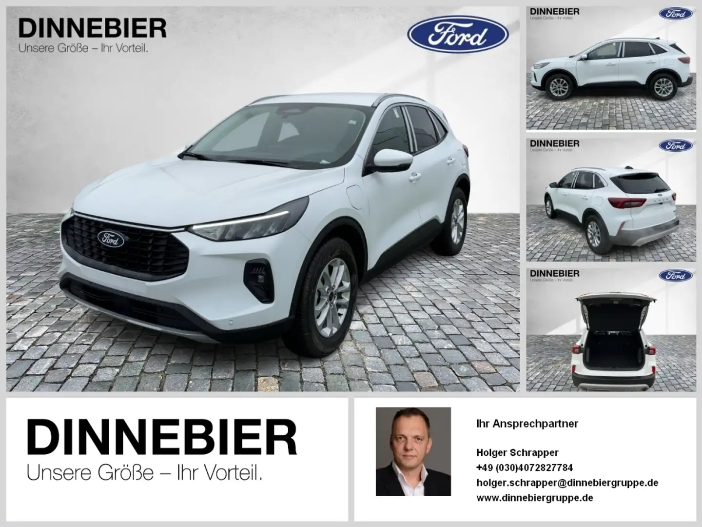 Ford Kuga Titanium LED+Kamera+Navi+Winterpaket Weiß - 1
