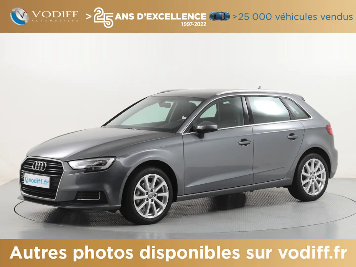Audi A3 SPORTBACK 1.6 TDI 116 CV DESIGN Gris - 1