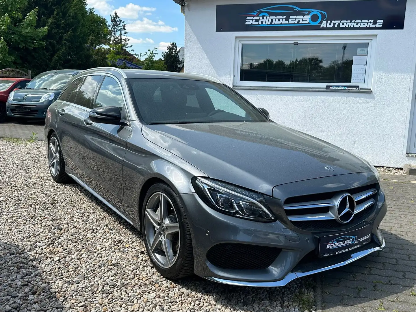 Mercedes-Benz C 220 T d 4Matic  Autom. AMG LED Navi Leder AHK Grijs - 2