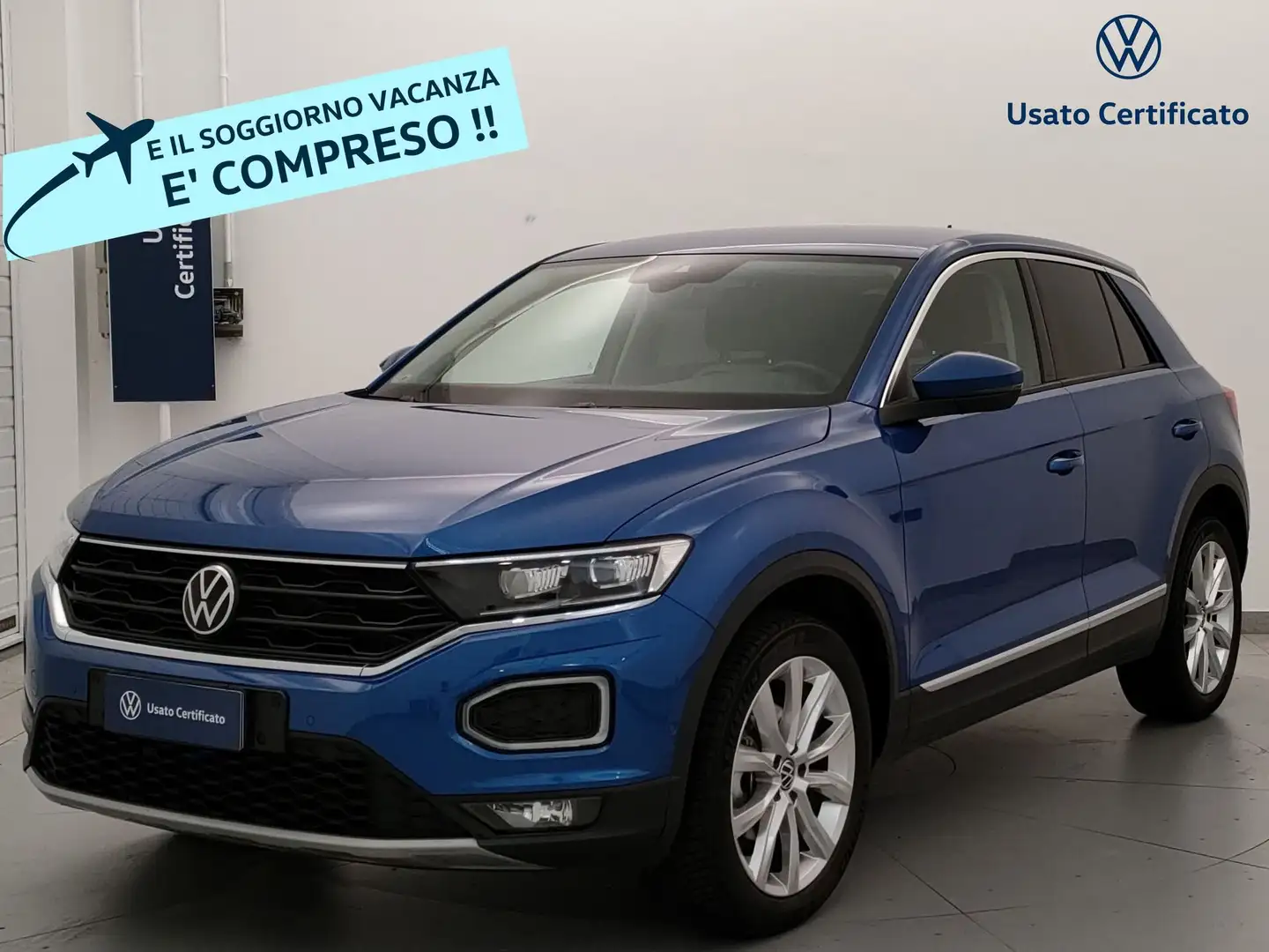 Volkswagen T-Roc 1.5 TSI ACT DSG Advanced BlueMotion Technology Bleu - 1