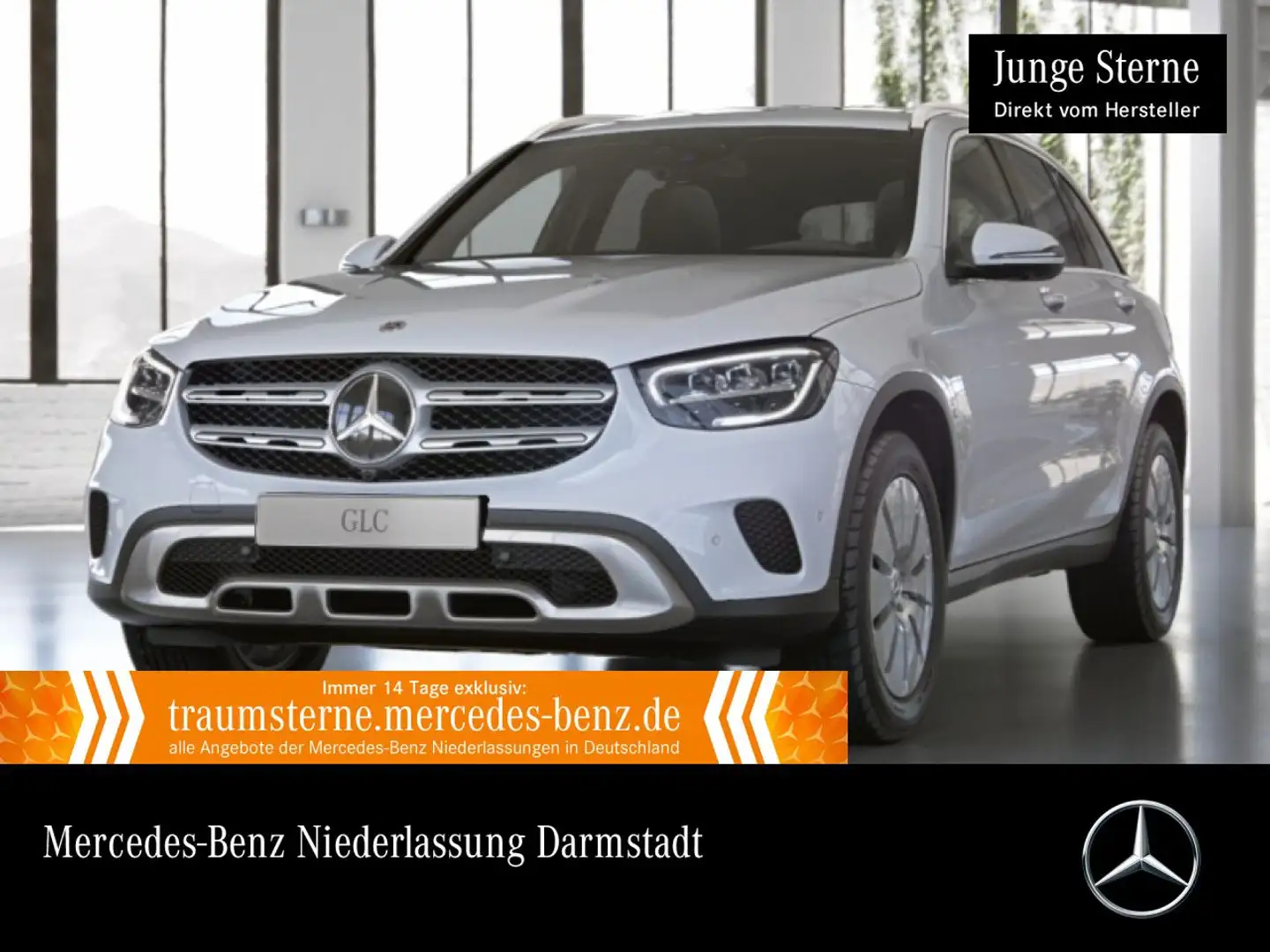 Mercedes-Benz GLC 300 de 4M 360+AHK+LED+FAHRASS+HUD+KEYLESS+9G Weiß - 1