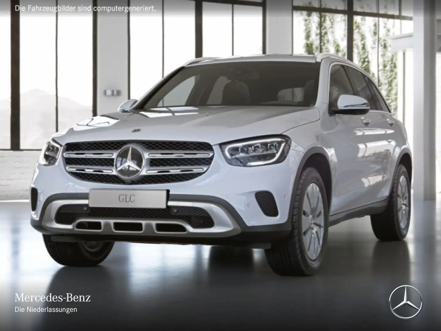 Mercedes-Benz GLC 300 de 4M 360+AHK+LED+FAHRASS+HUD+KEYLESS+9G Weiß - 2