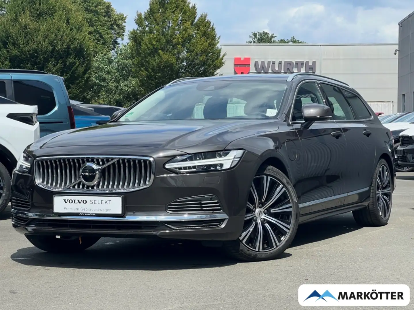 Volvo V90 T6 AWD Recharge Inscription ACC/SHZ/CAM/H&K Gris - 1