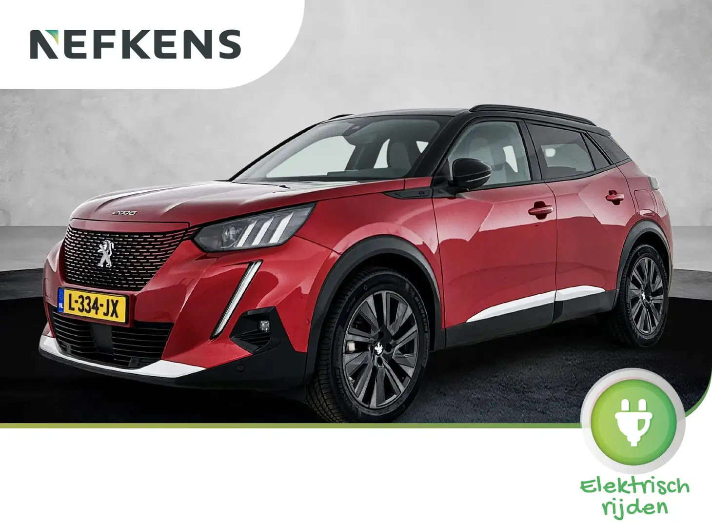 Peugeot e-2008 EV GT Pack 50 kWh 136 pk | Navigatie | Accu 92% | Rood - 1