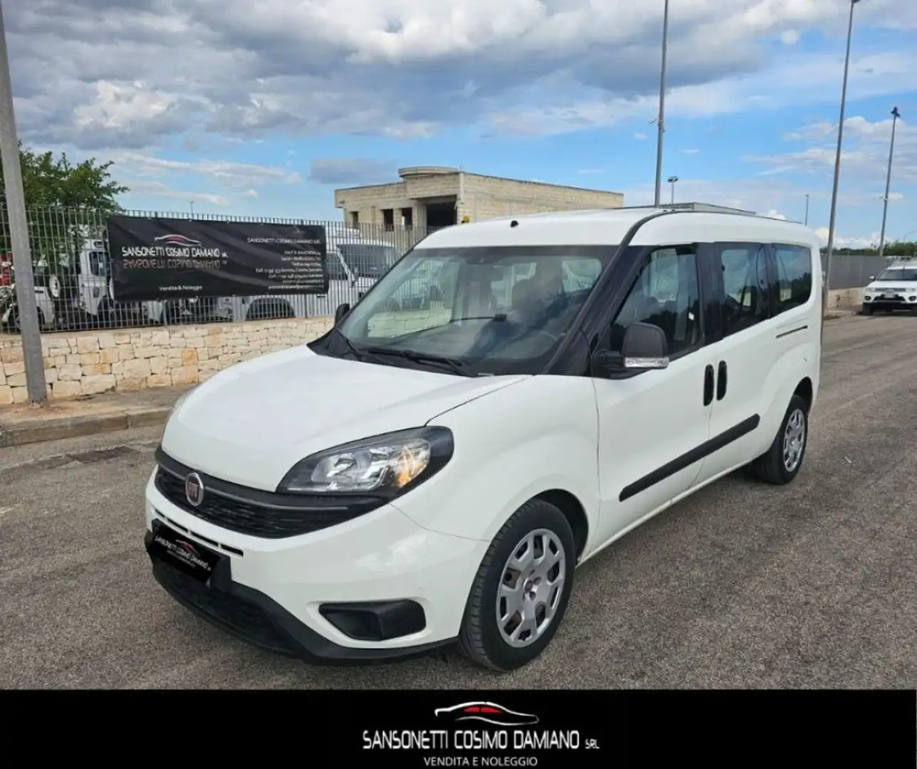 Fiat Doblo Doblò 1.6 MJT 120CV S&S Easy Maxi AUTOVETTURA Wit - 2