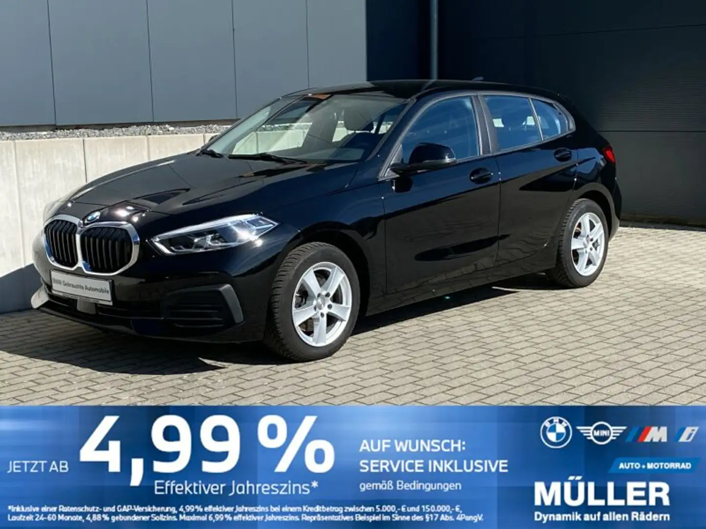 BMW 118 d F40 AHK/LED/TEMPO/SH/PDC/TOP! AHK/LED/TEMPO/SH/P Noir - 1