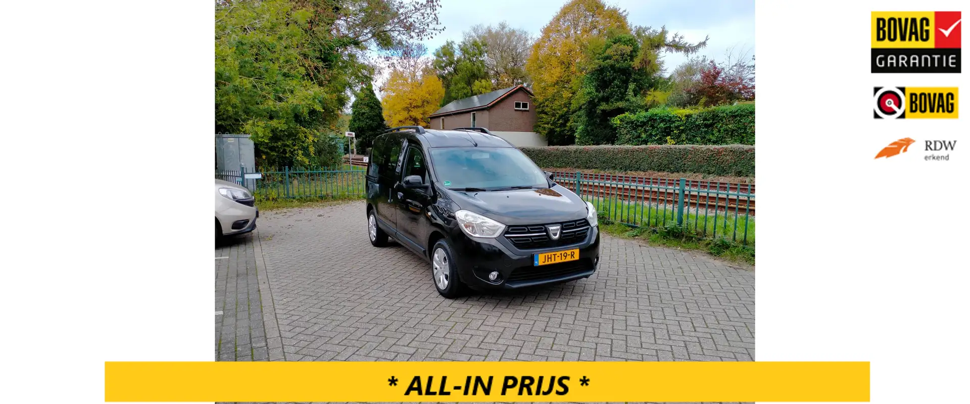 Dacia Dokker 1.2 TCe S&S Ambiance airco navi ALLINPRIJS Zwart - 1