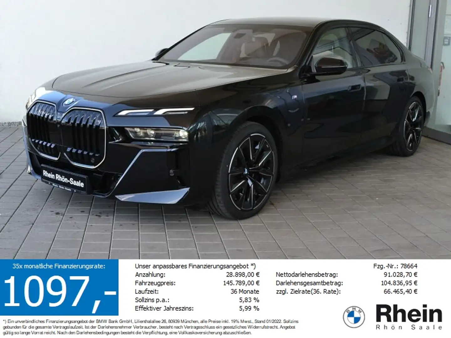 BMW 740 d xDrive M Sportpaket Czarny - 1