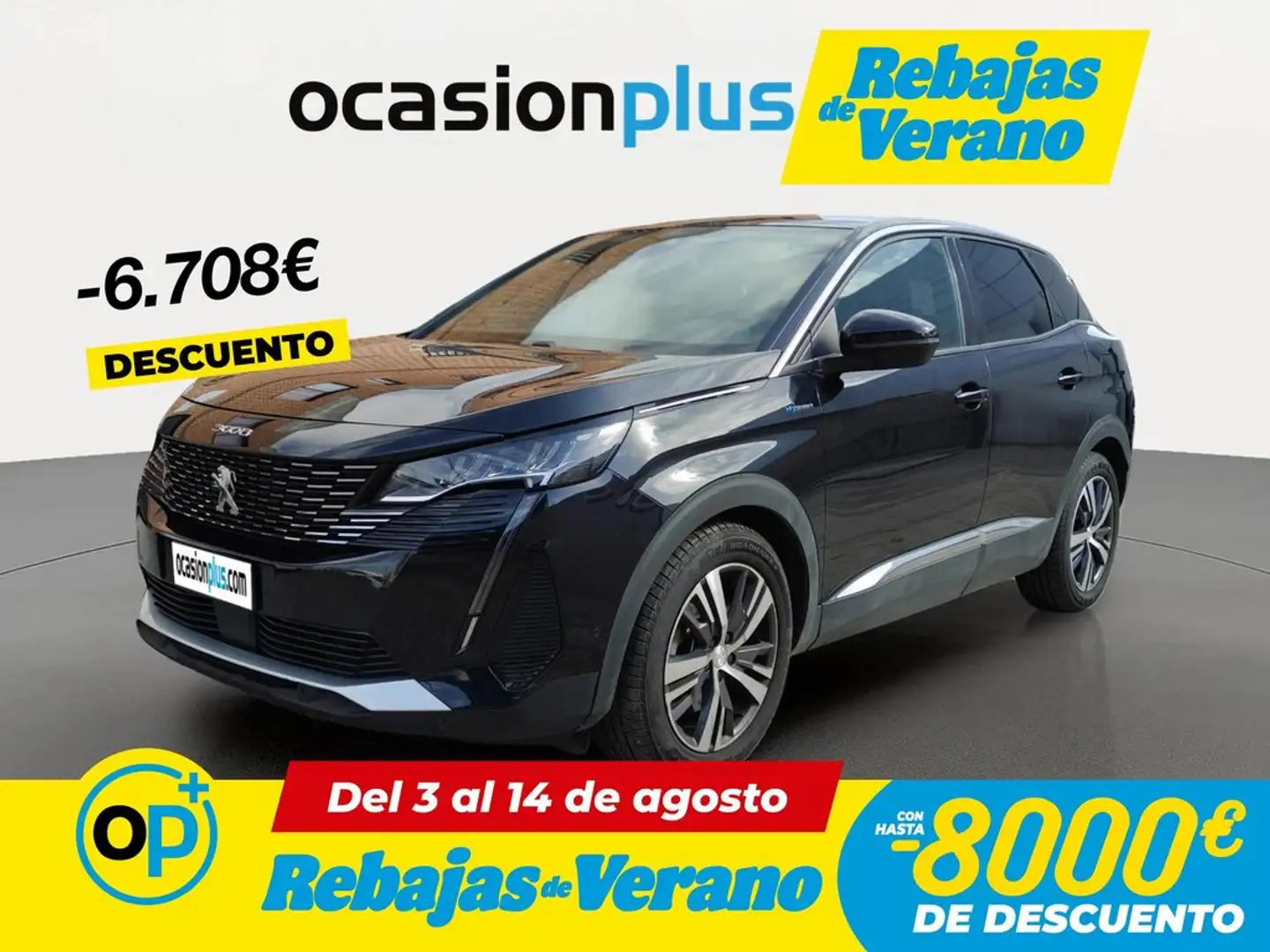 Peugeot 3008 HYB PHEV 300 Allure Pack AWD e-EAT8 Negro - 1
