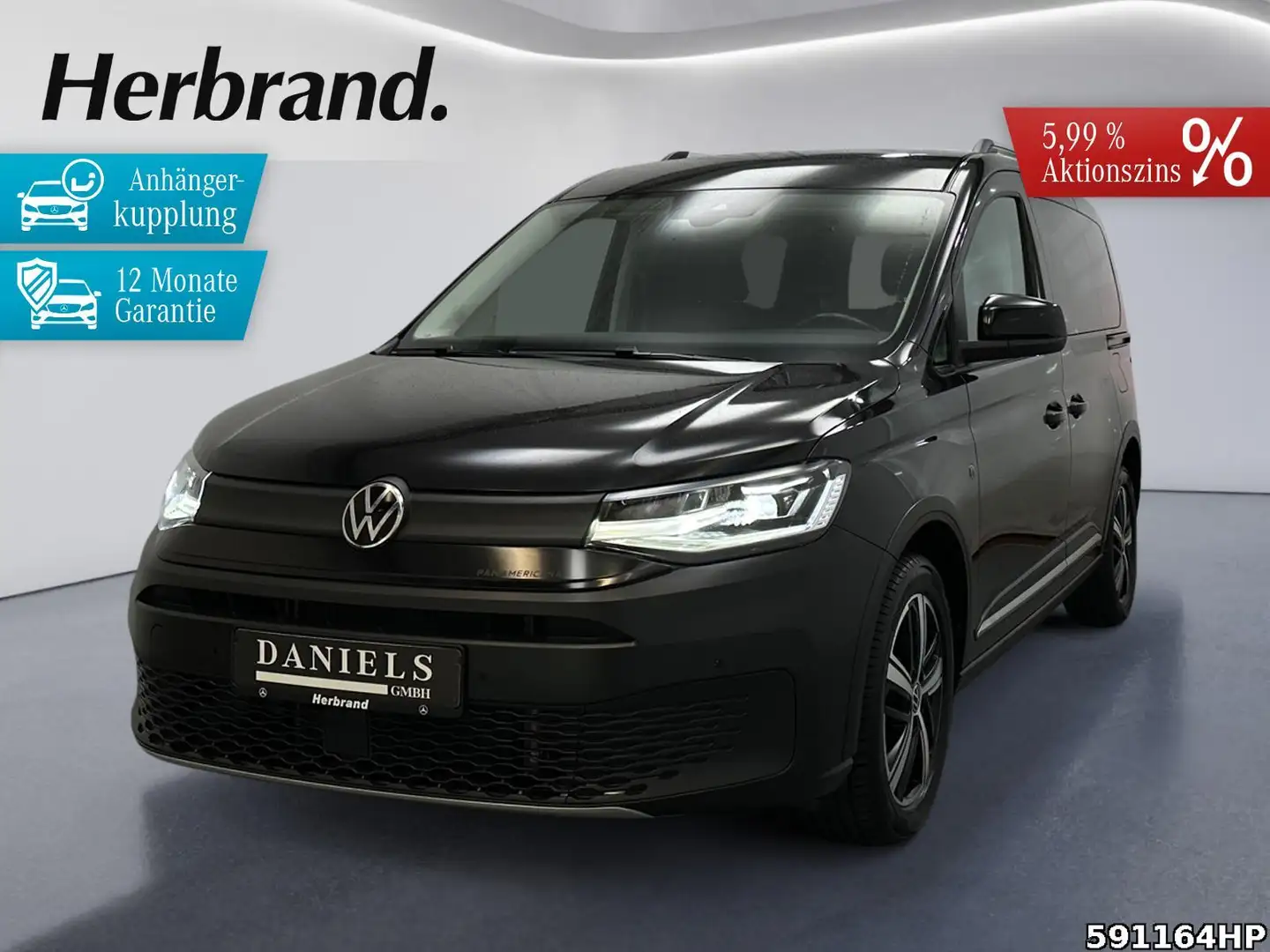 Volkswagen Caddy 2.0 TDI BMT PanAmericana *AHK abn. ACC LED Schwarz - 1