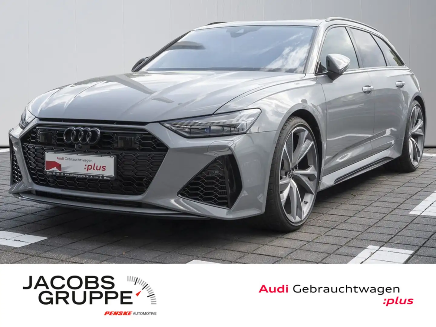 Audi RS6 Black+/B+O Advanced/RS-AGA/Pano/Laser/HuD/ACC/22Zoll/360° Grau - 1