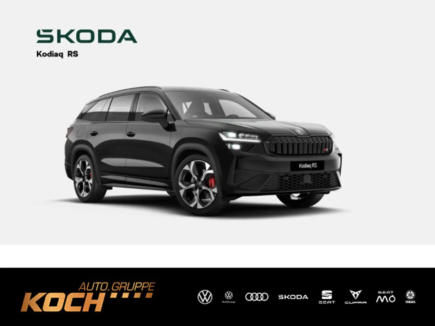 Skoda Kodiaq RS*2.0TSI*DSG*4x4*NAVI*MATRIX-LED*AHK*ACC Schwarz - 1