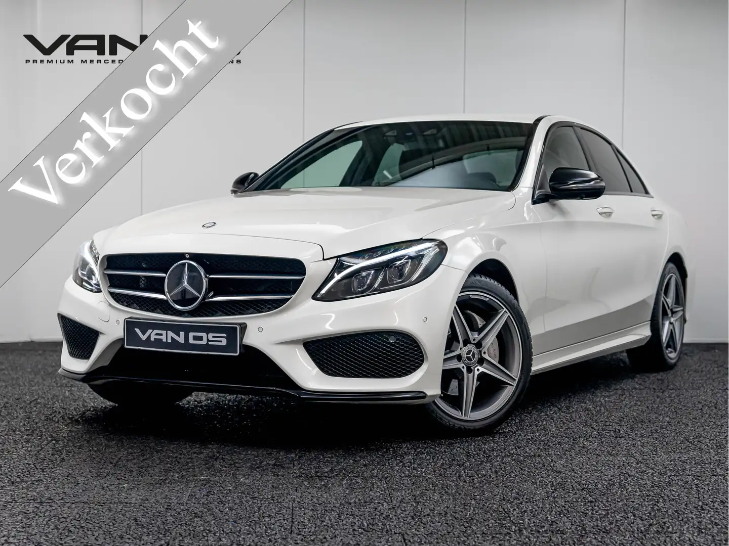 Mercedes-Benz C 220 C CDI AMG Line | NIGHT | Luchtvering Wit - 1