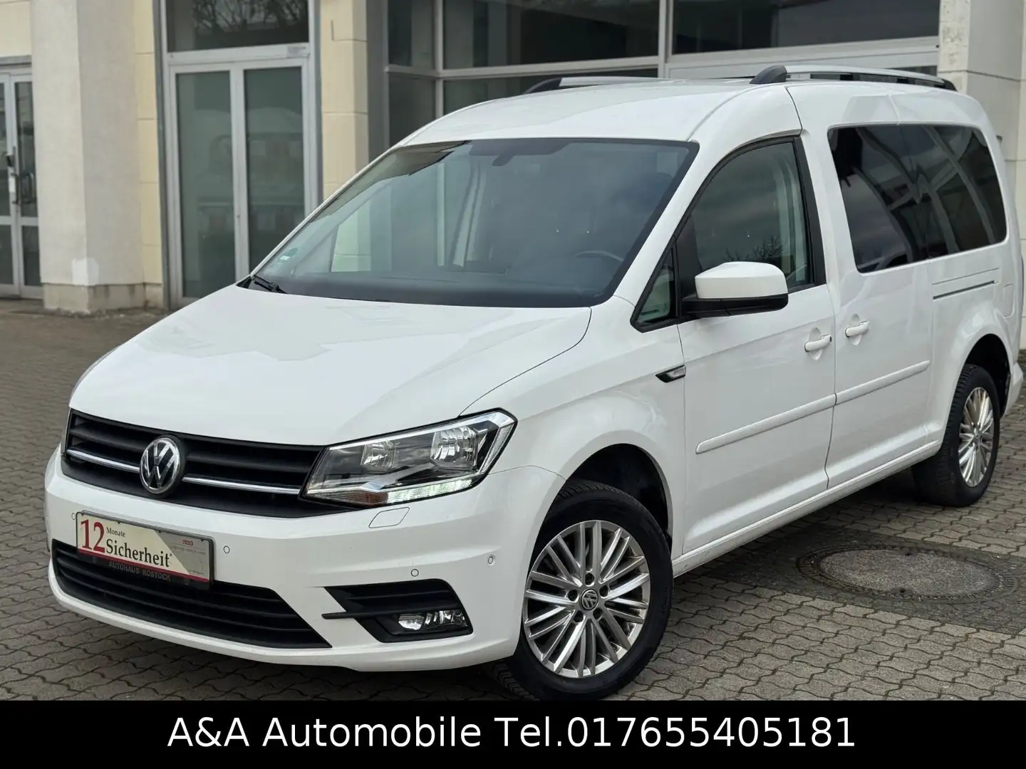 Volkswagen Caddy Maxi 2.0TDI XTRA 1.Hand 7.Sitzer Blanc - 1