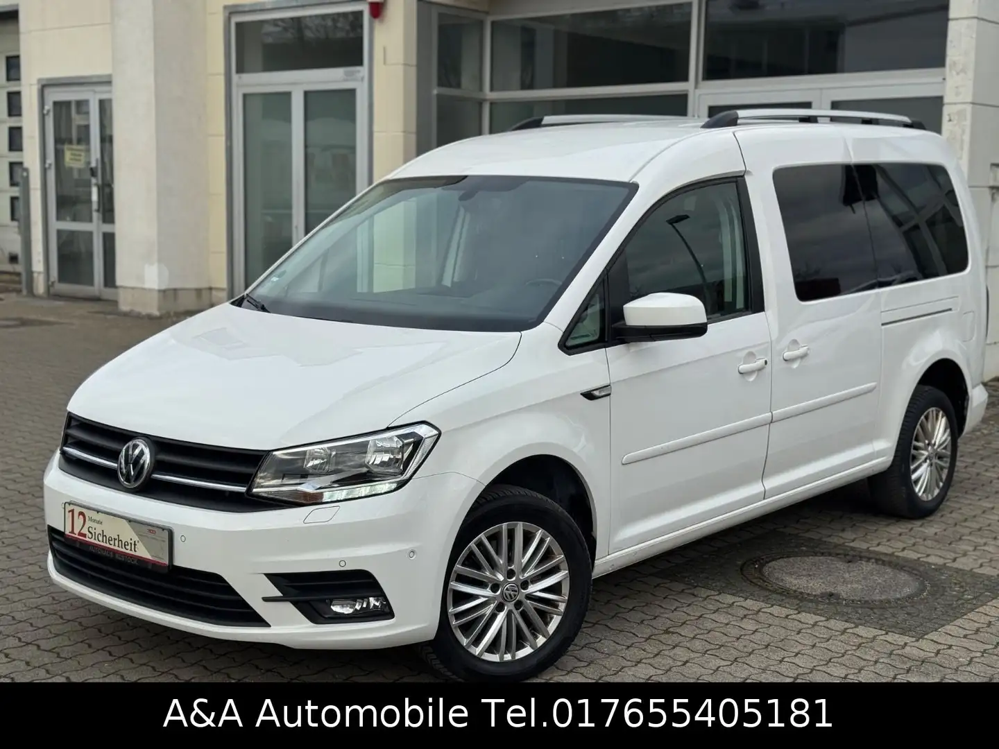 Volkswagen Caddy Maxi 2.0TDI XTRA 1.Hand 7.Sitzer Blanc - 2