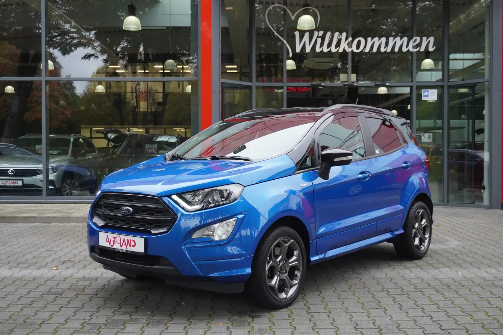 Ford EcoSport ST-Line 1.0 EB AT LED AAC SHZ PDC Blau - 2