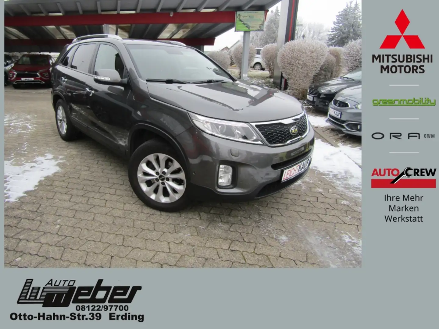 Kia Sorento Spirit 4WD Automatik, Leder AHK TOPzustand Gris - 1