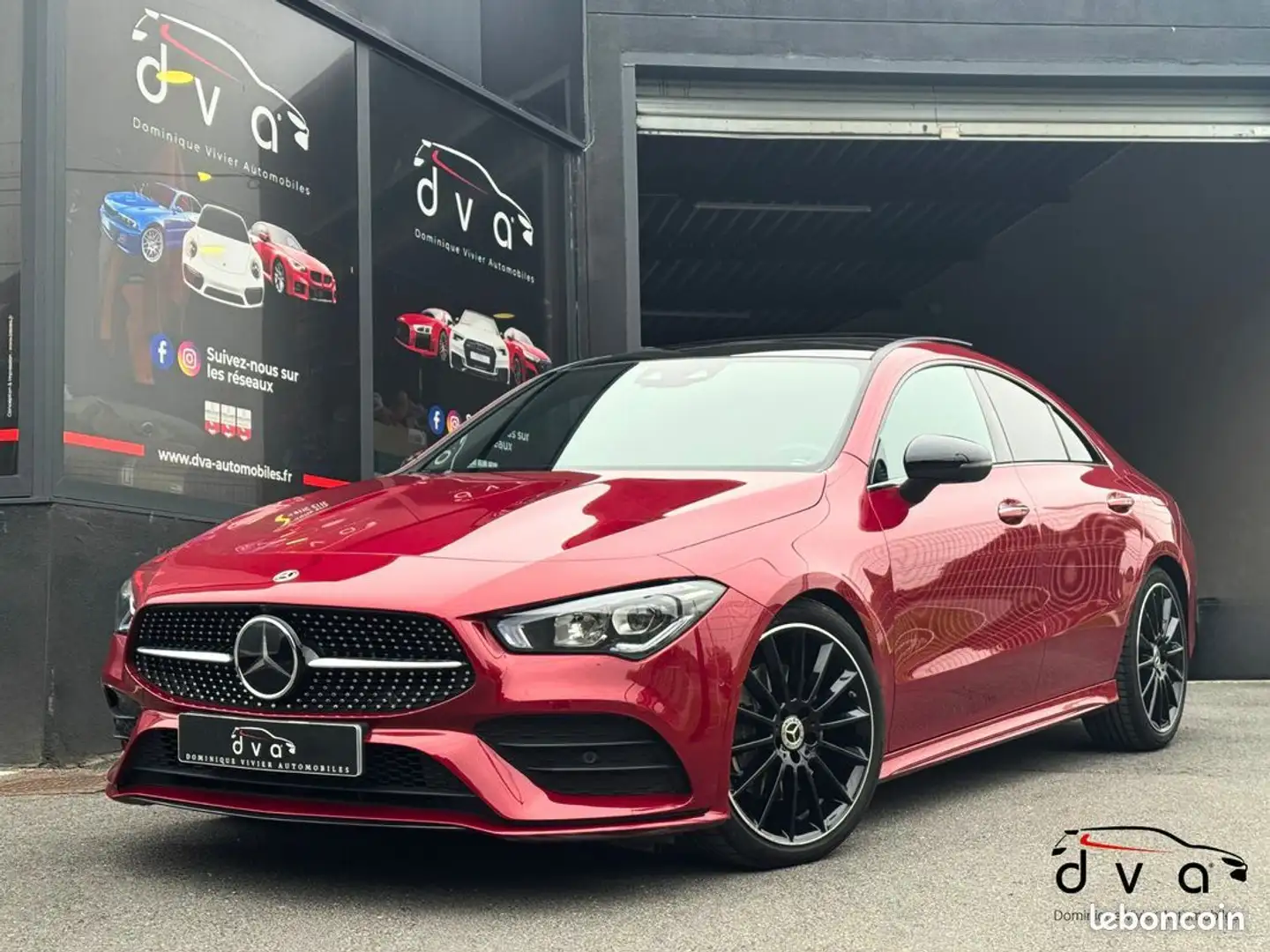 Mercedes-Benz CLA 200 Classe Mercedes 200 163 ch AMG Line 7G-DCT Rouge - 1