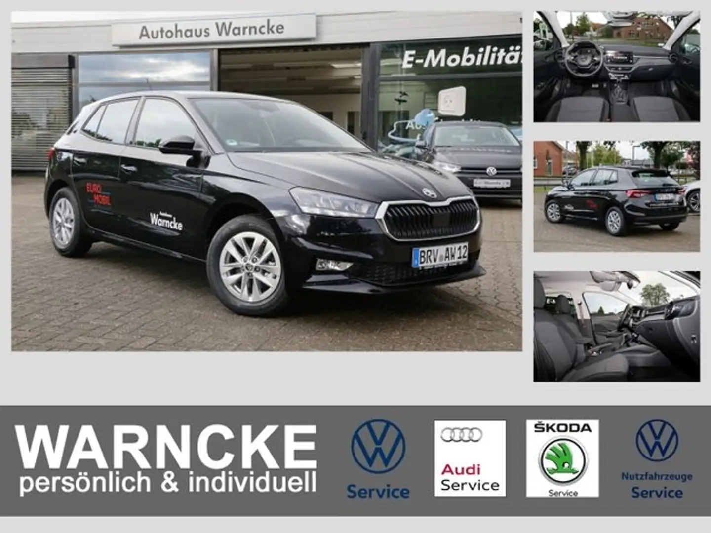 Skoda Fabia 1.0 TSI Selection DSG LED GRA LM PDC RFK SH Schwarz - 1