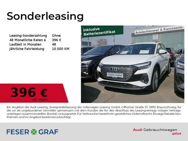 Audi Q4 e-tron 45 advanced AHK Navi RüKa Sitzh. 19"