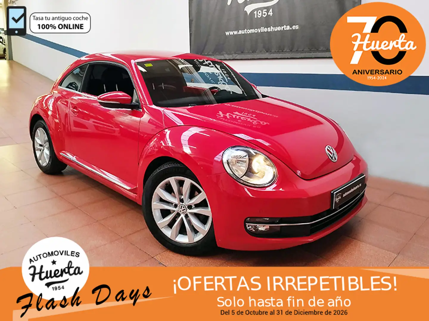 Volkswagen Beetle 1.6TDI Design 105 Rojo - 1