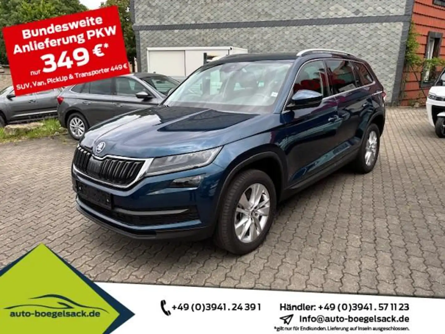 Skoda Kodiaq 2.0 TSI DSG 4x4 Style+AHK+COLUMBUS+STANDHEIZUNG Blau - 1