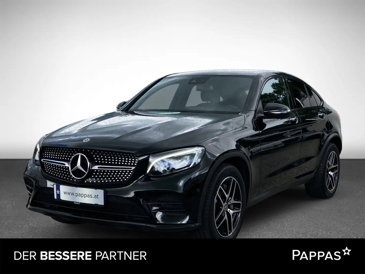 Mercedes-Benz GLC 220 d 4MATIC Coupé AHK PTS Cam SHZ Navi LED Schwarz - 1