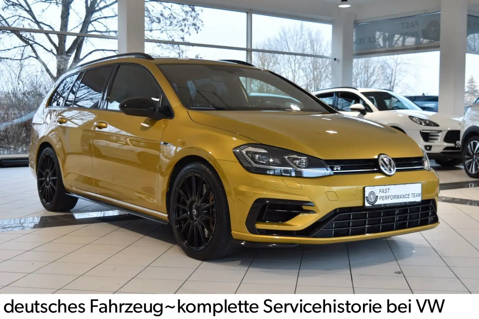 Volkswagen Golf VII R 4Motion DSG Variant~LED~Navi~ACC~DAB Gelb - 2