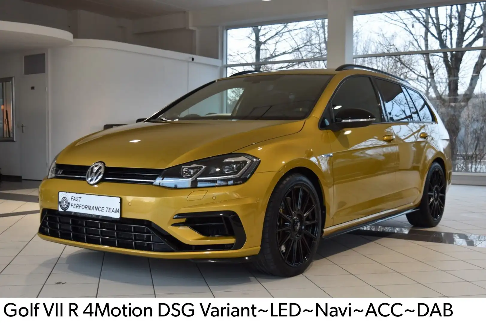 Volkswagen Golf VII R 4Motion DSG Variant~LED~Navi~ACC~DAB Gelb - 1