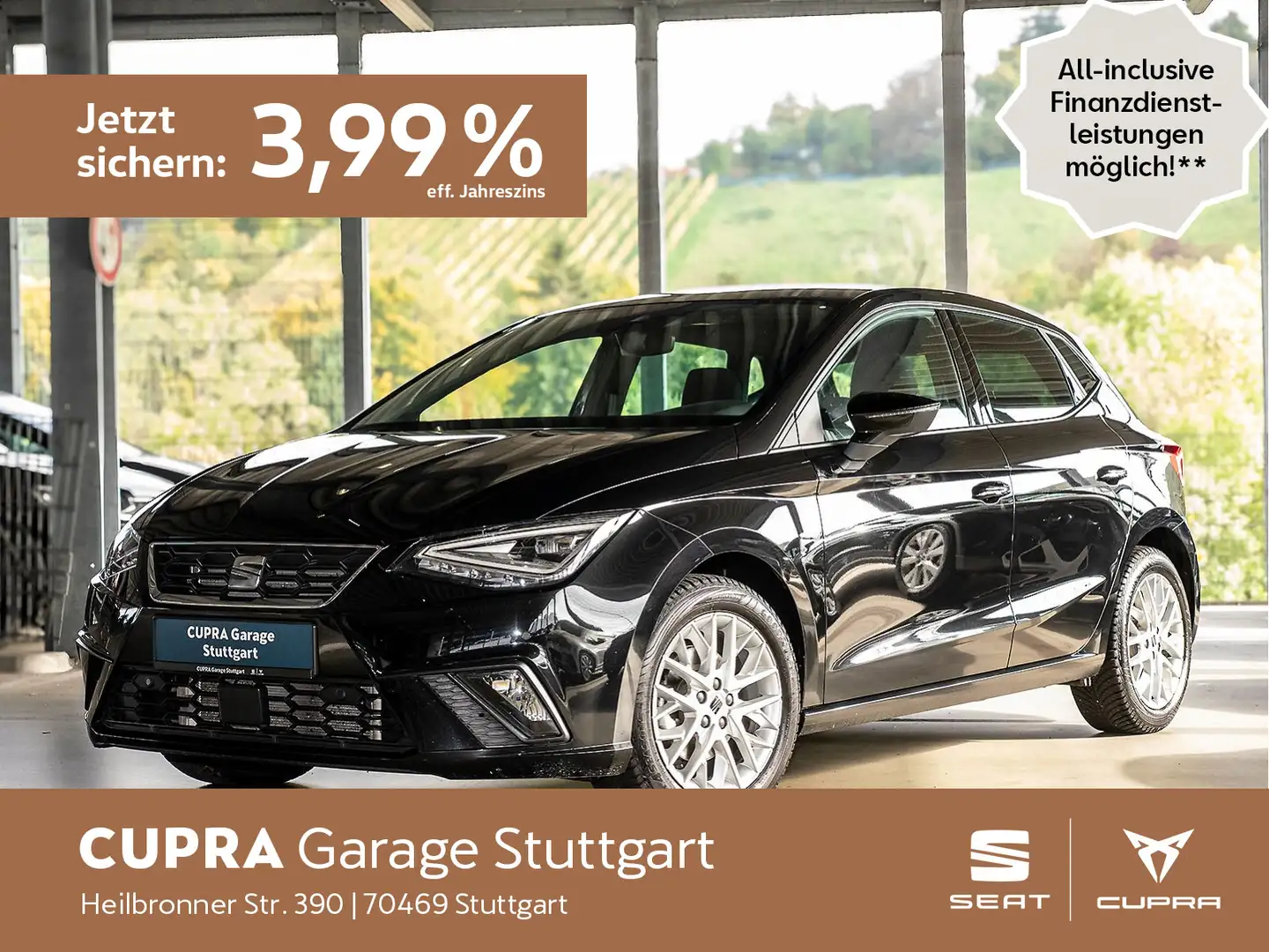 SEAT Ibiza FR-Line 1.0 TSI 85kW Schwarz - 1