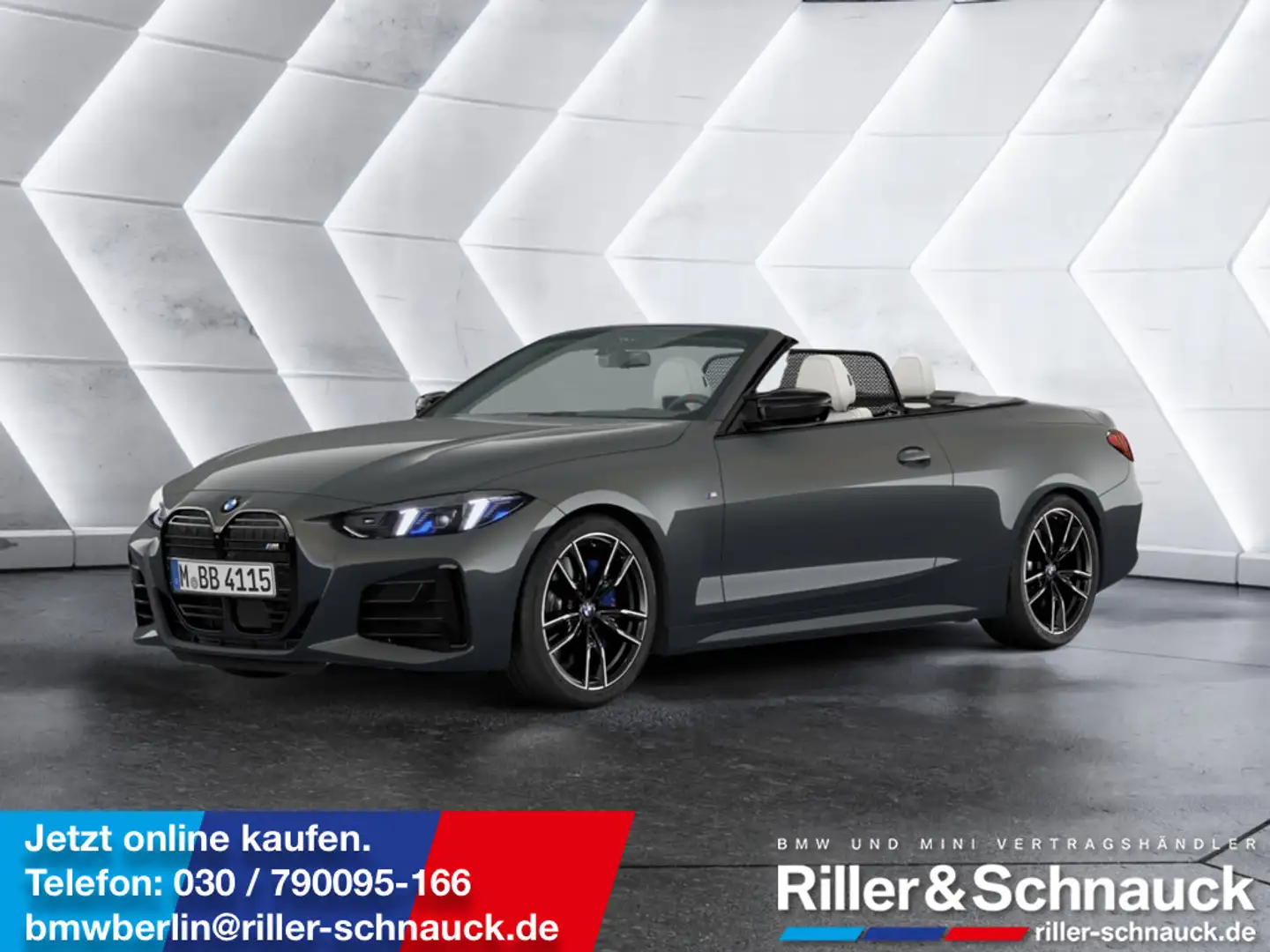 BMW 440 Mi Cabrio xDrive NAVI ACC FACEL. LED 360° Grau - 1