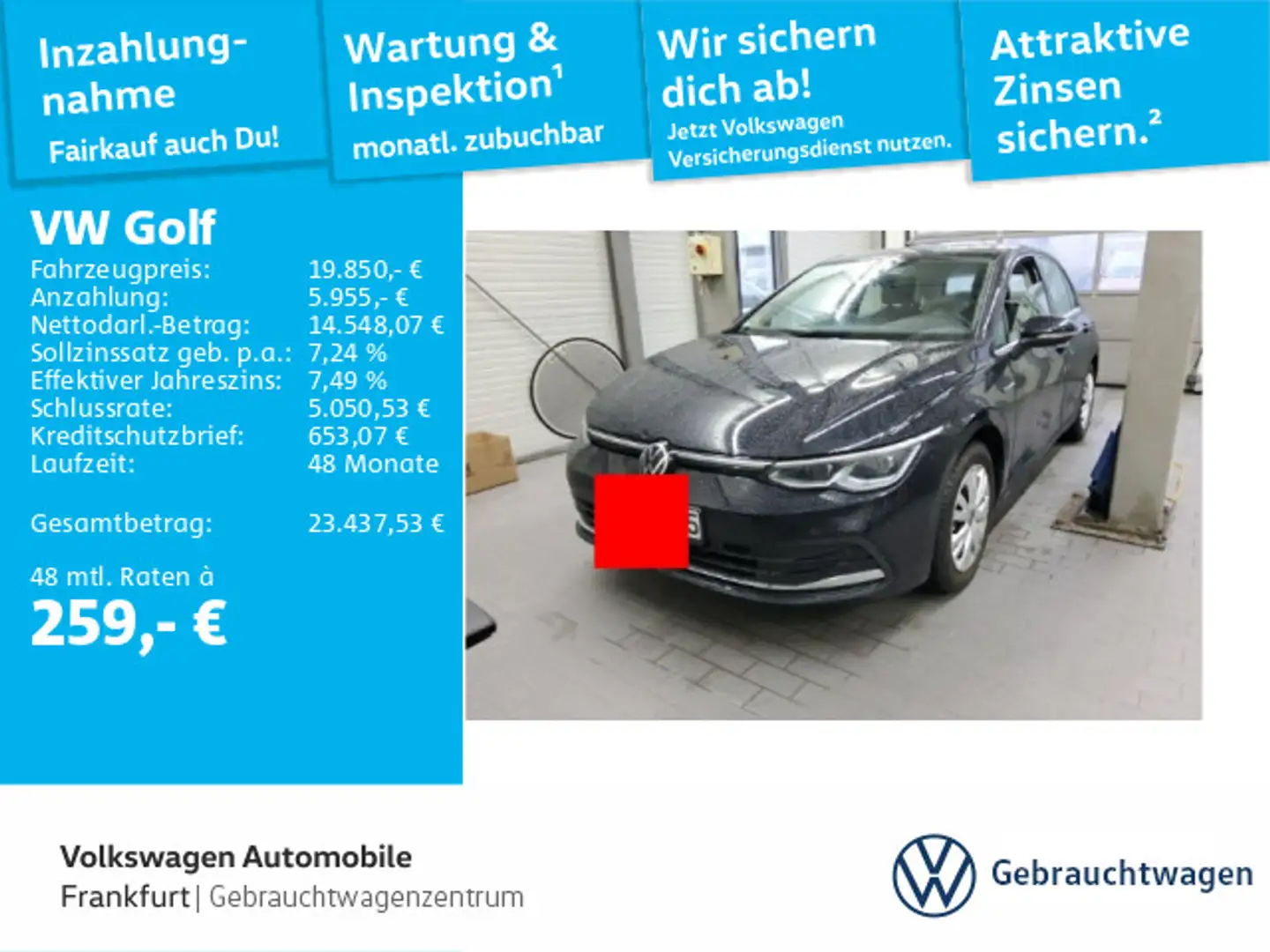 Volkswagen Golf VIII 1.5 TSI Style IQ.Light ACC SideAssist Schwarz - 1