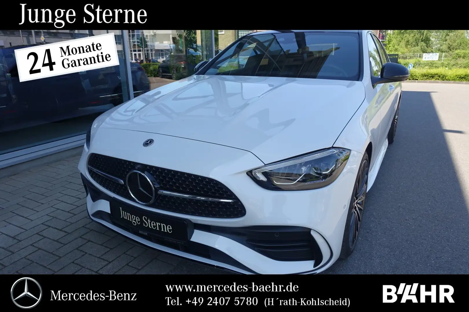 Mercedes-Benz C 300 C 300 d 4M AMG+Night/MBUX/LED/AHK/360°/Pano/19" Weiß - 1