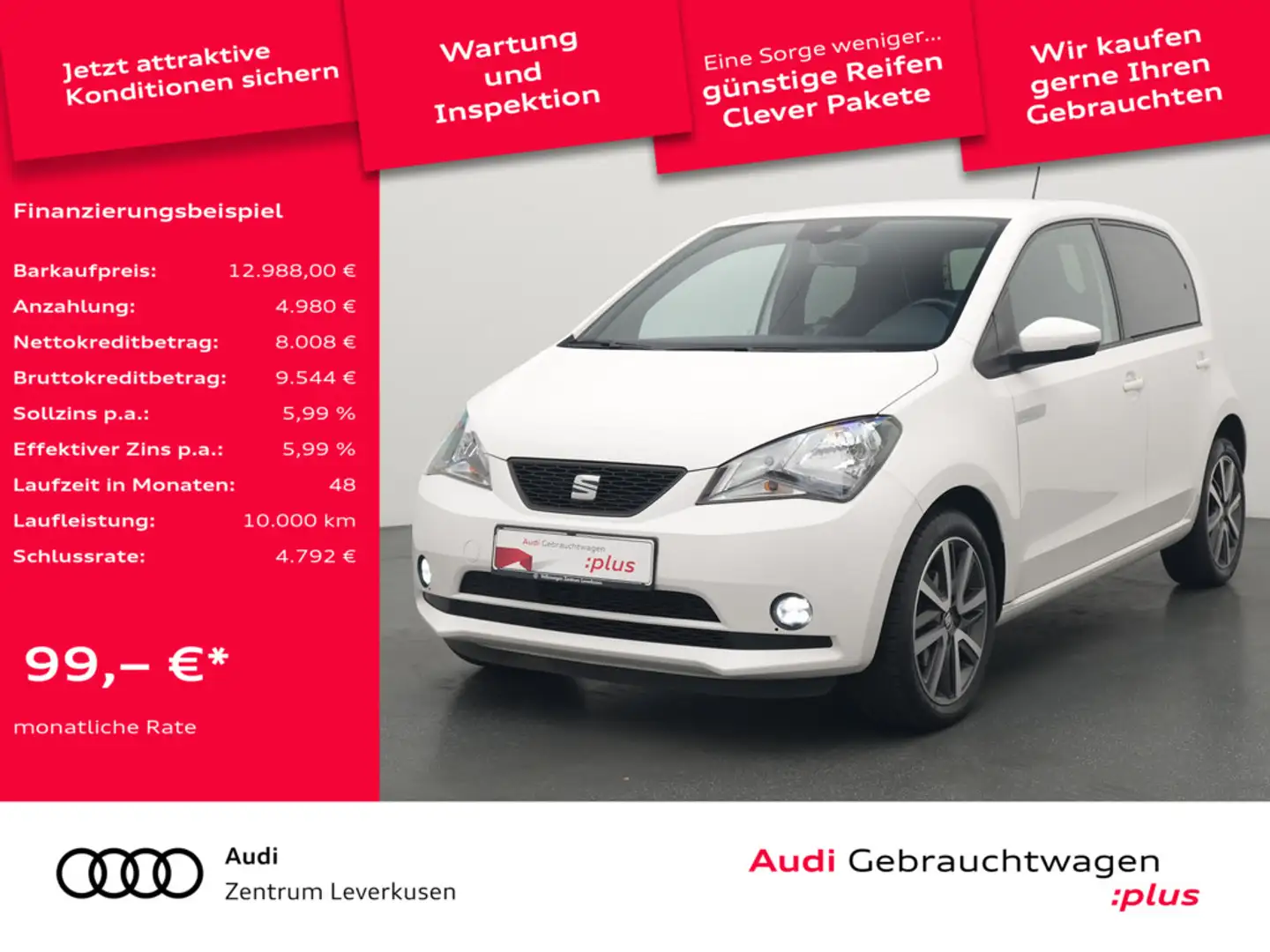 SEAT Mii electric Edition Power Charge PDC SHZ Weiß - 1