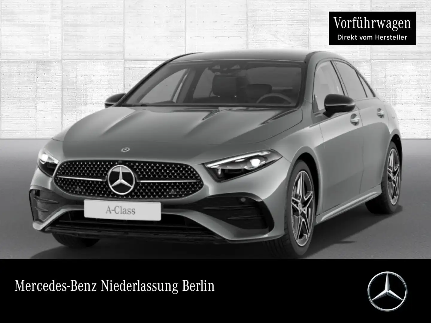 Mercedes-Benz A 220 Lim 4M AMG+NIGHT+PANO+360°+AHK+MULTIBEAM+8G Grau - 1