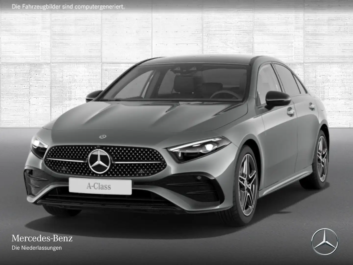Mercedes-Benz A 220 Lim 4M AMG+NIGHT+PANO+360°+AHK+MULTIBEAM+8G Grau - 2