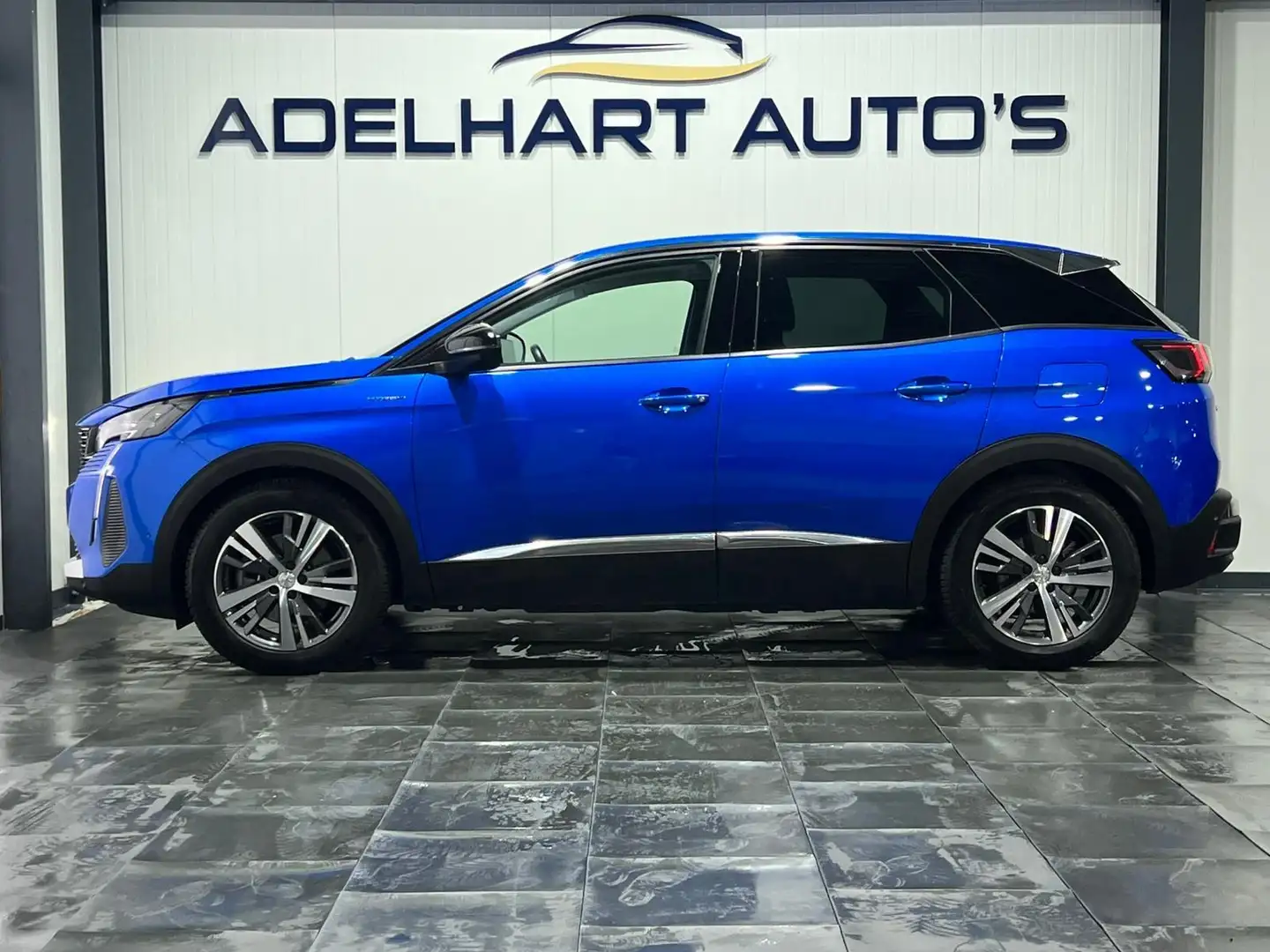 Peugeot 3008 1.6 HYbrid4 300 Business Automaat / Navigatie full Blauw - 2