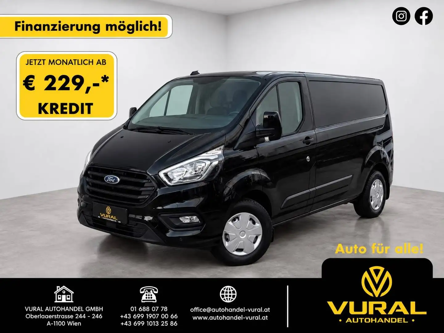 Ford Transit Custom 300 L2 Trend|Multifunktionsdisplay|Parkpilotsystem vorn und hinten Schwarz - 1