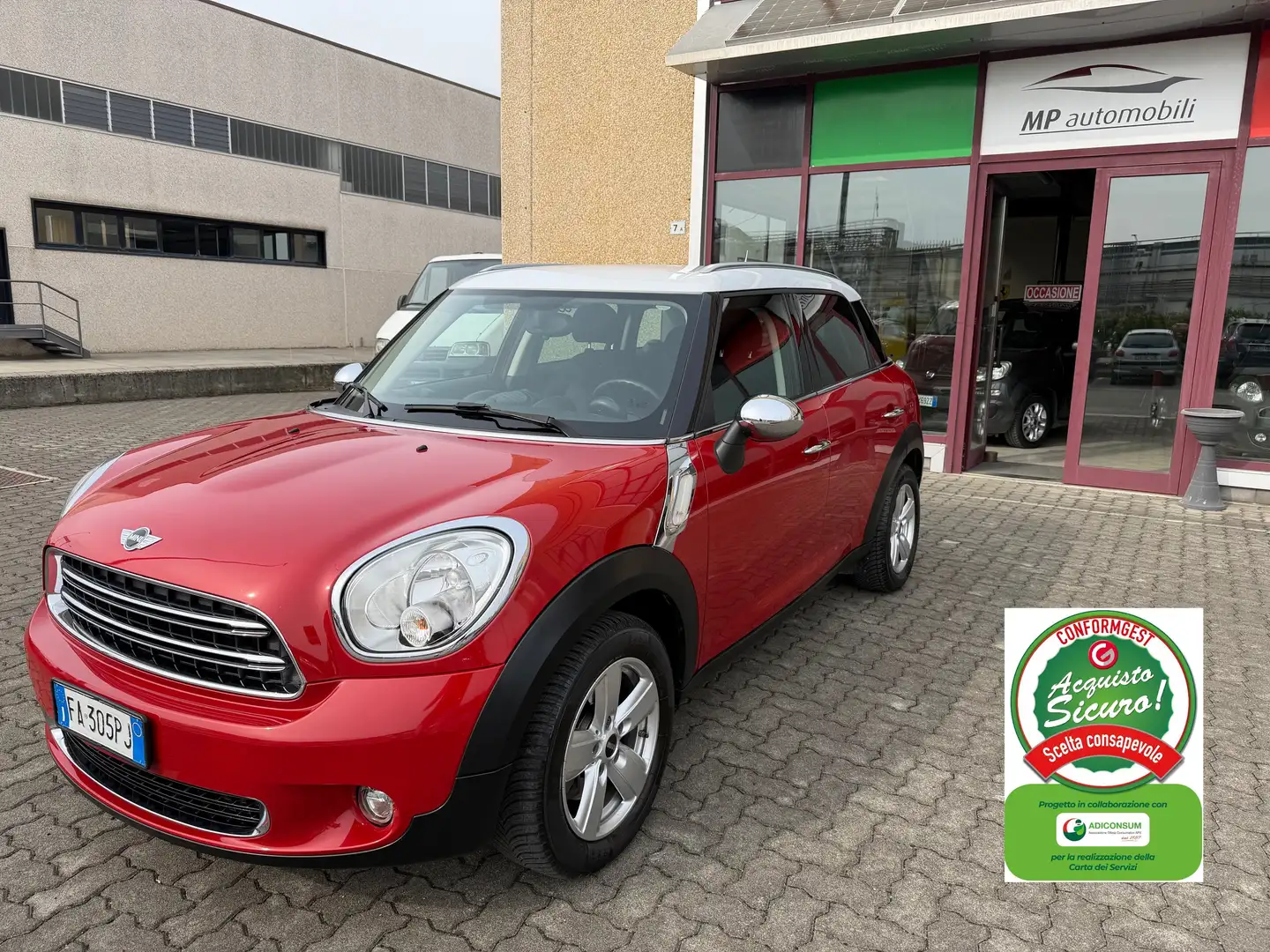 MINI Cooper D Countryman 2.0 Business AUTOMATICA, EURO6B Rosso - 1