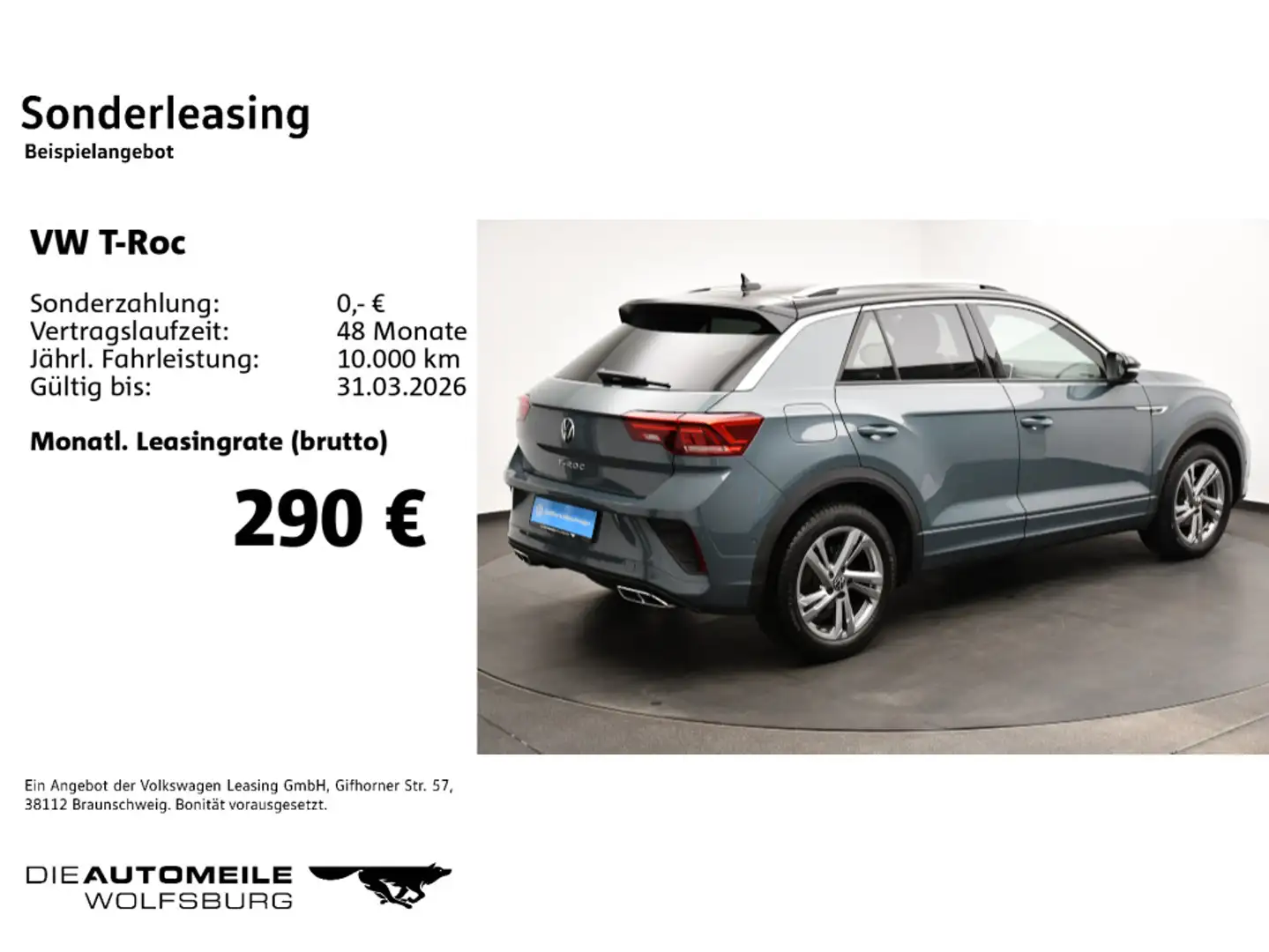 Volkswagen T-Roc 1.5 TSI DSG R-Line LED+/ACC/AHK Blau - 2